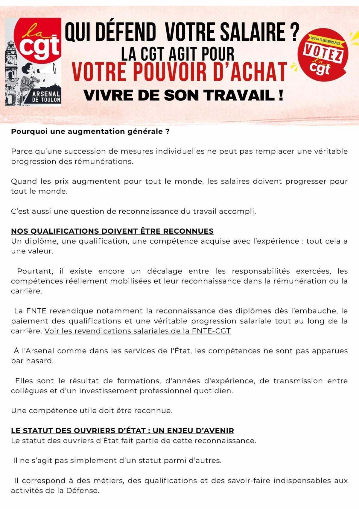 Qui défend votre salaire? 