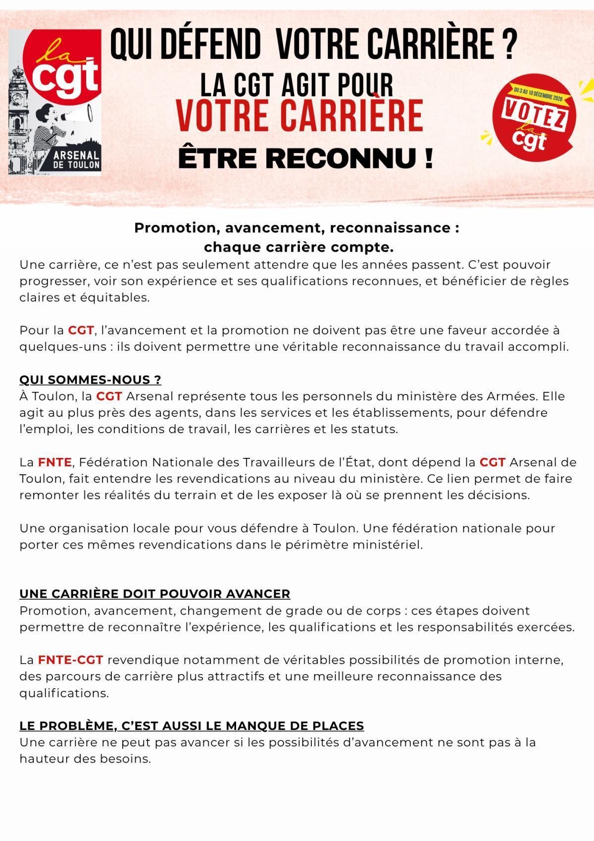 Qui défend votre carrière ? 