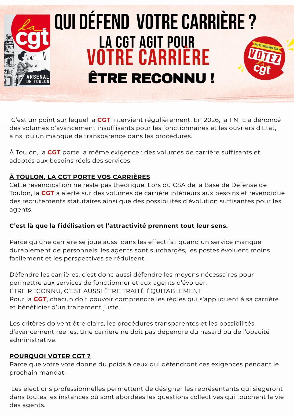 Qui défend votre carrière ? 