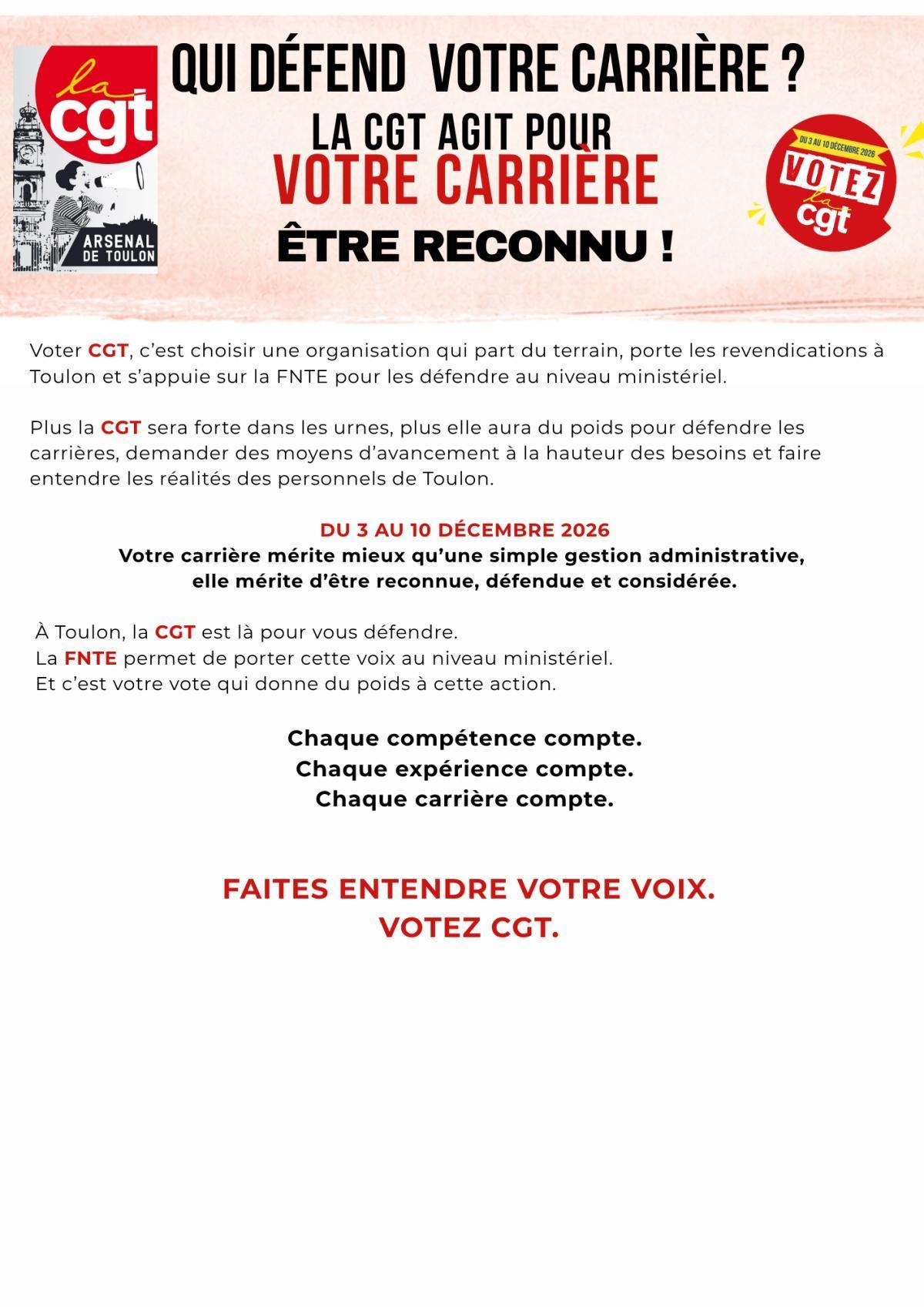 Qui défend votre carrière ? 