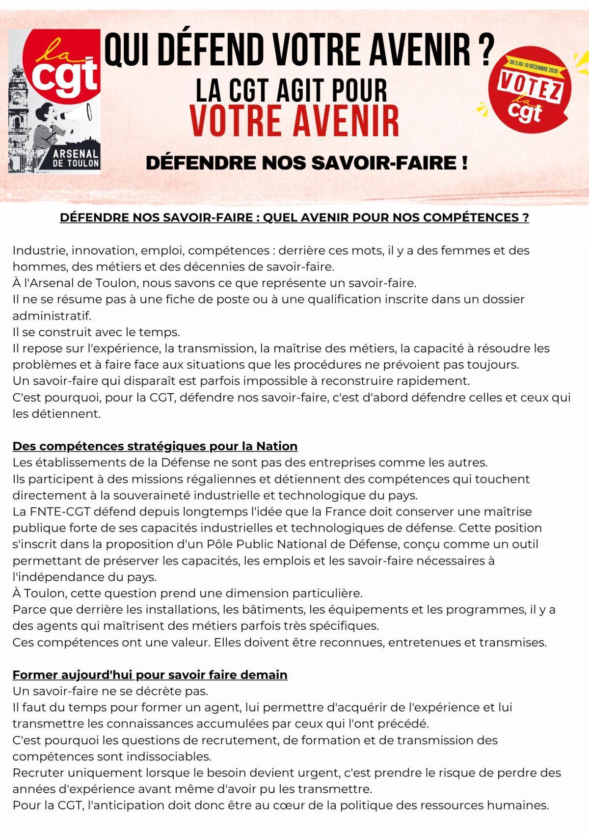 Qui défend votre avenir ?