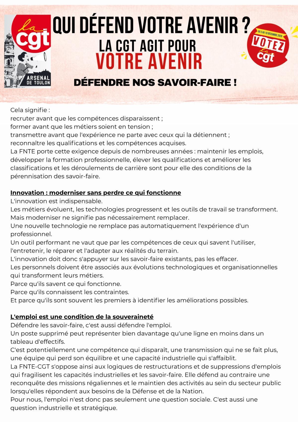 Qui défend votre avenir ?