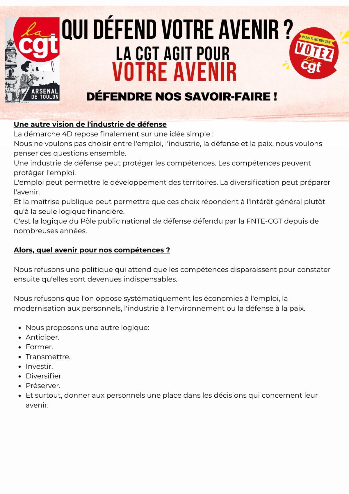 Qui défend votre avenir ?