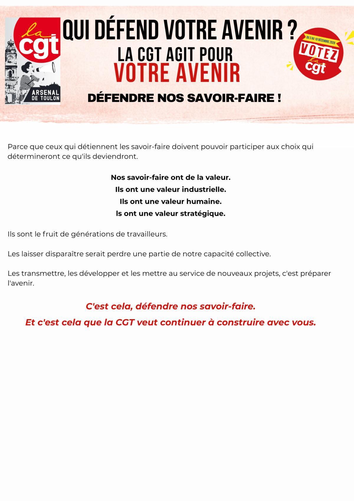 Qui défend votre avenir ?
