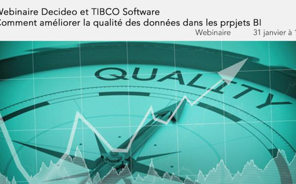 31 janvier à 11h - Webinaire TIBCO <br>Comment améliorer la qualité des données