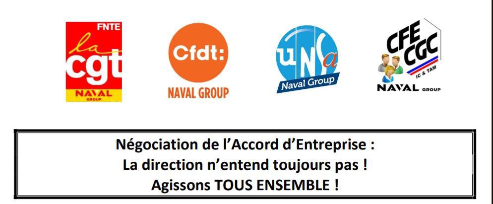  Accord d'Entreprise la Direction n'entend toujours rien !!