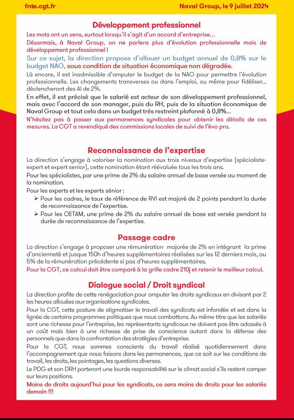 Négos Accord d'Entreprise où sommes nous ?!?