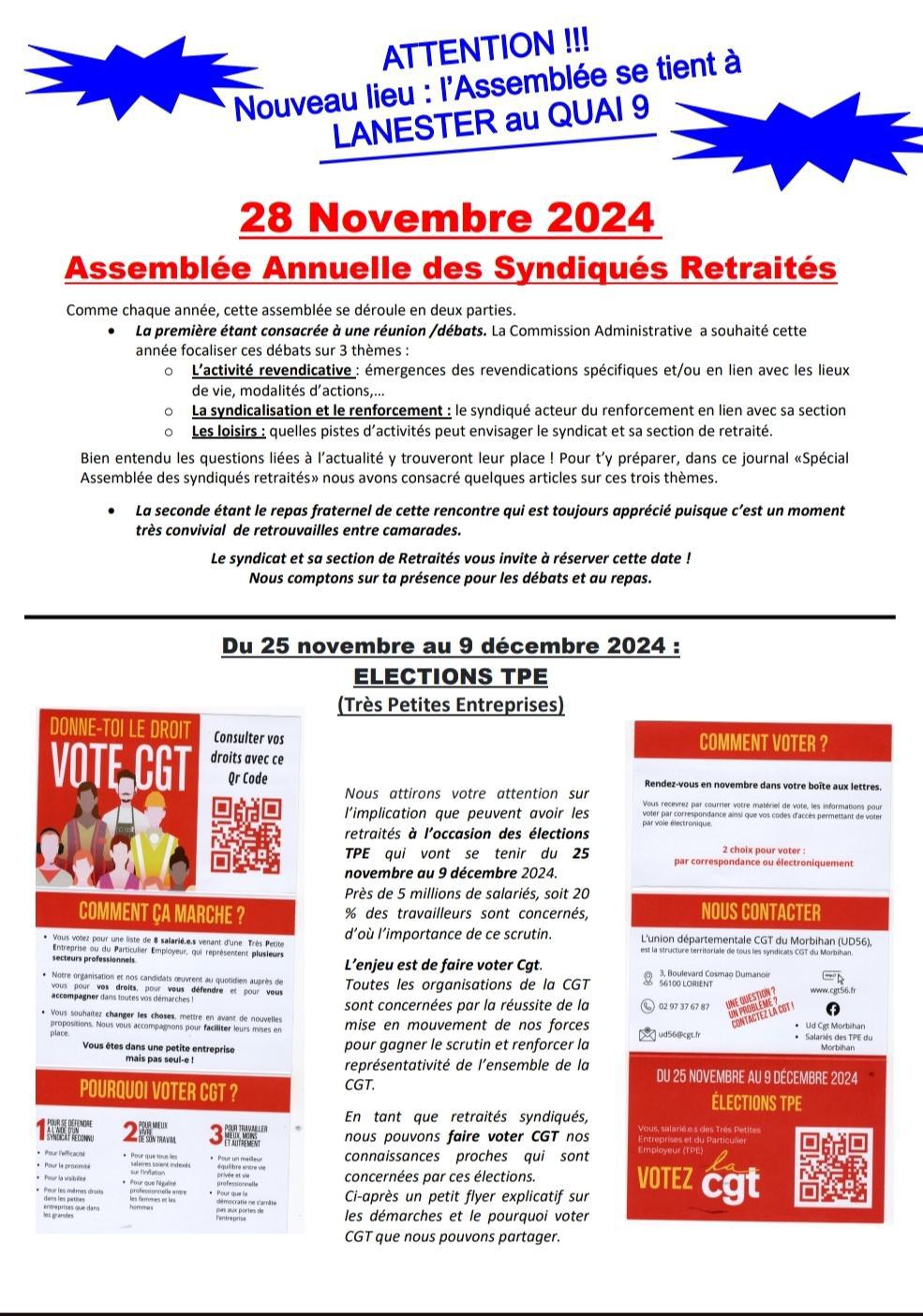 Le lien des retraités N°22 Novembre 2024