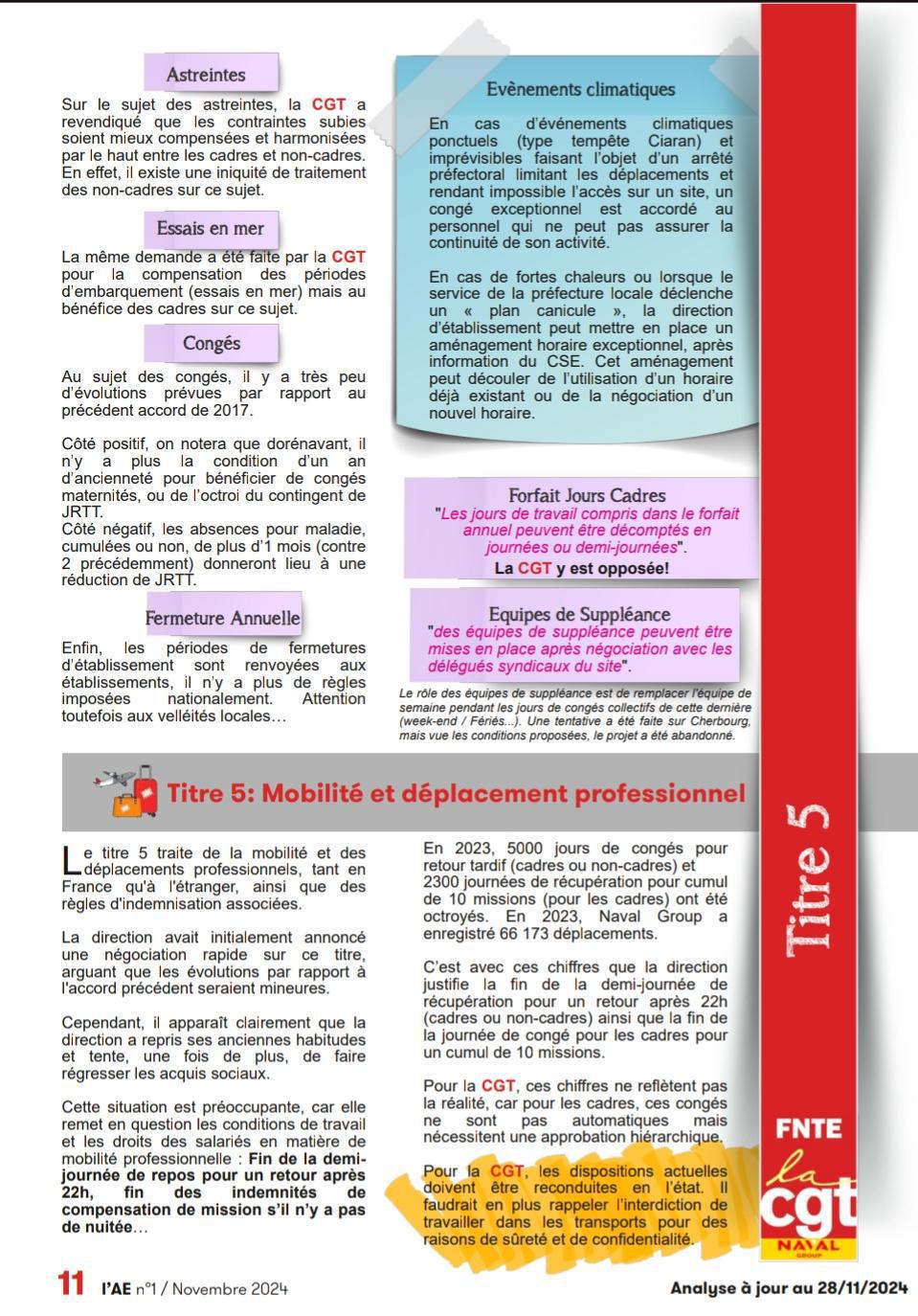 Décryptage de l'accord d'entreprise
