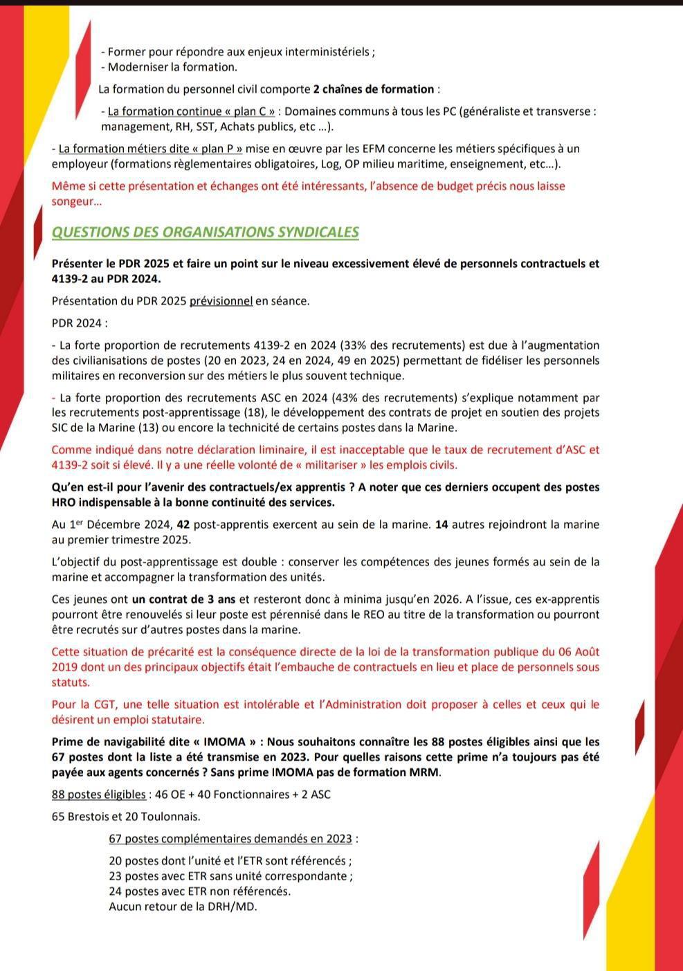 Compte Rendu CSA-R MARINE du 19 Décembre 2024