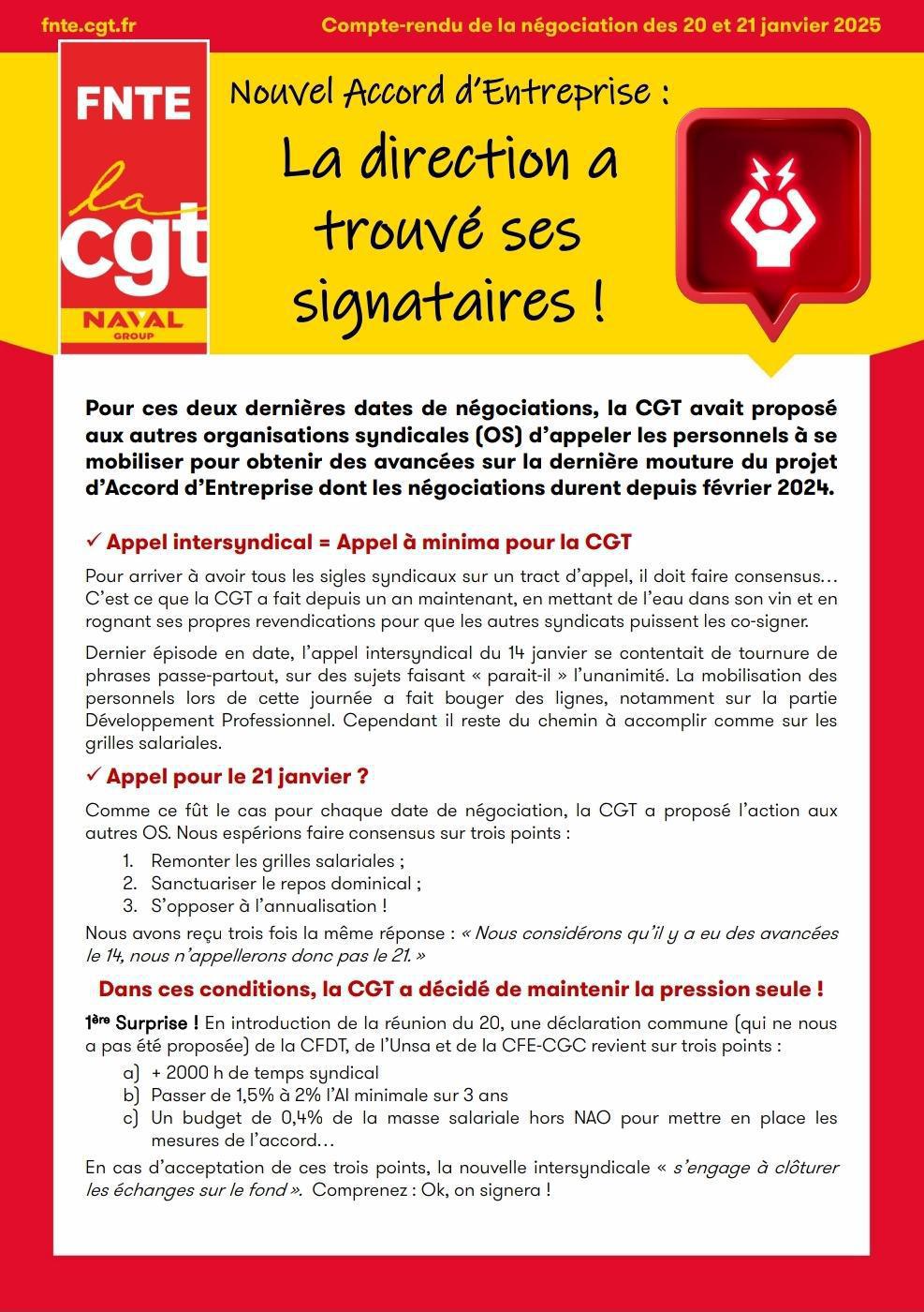 Nouvel Accord d'Entreprise : la direction a trouvé ses signataires !