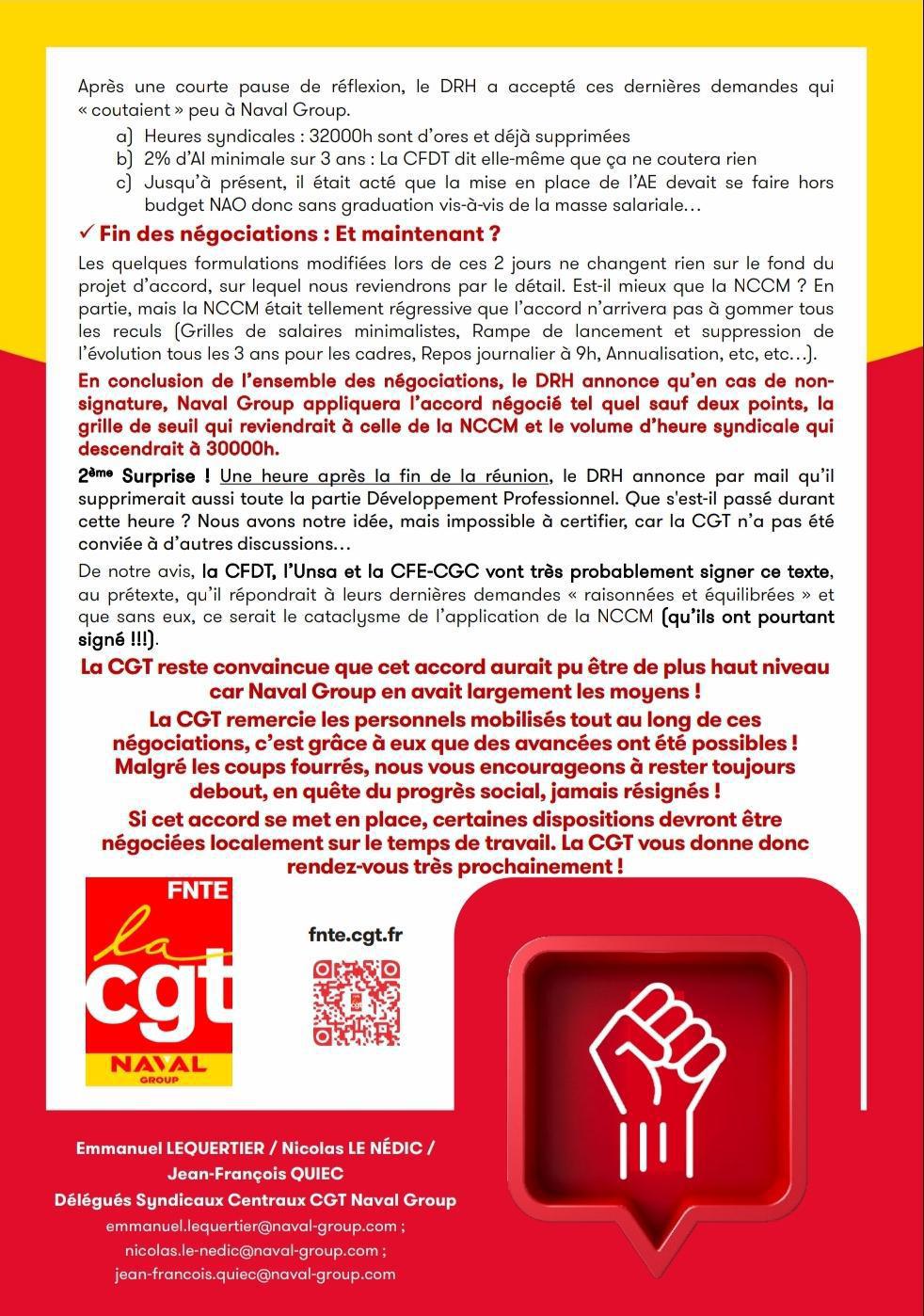 Nouvel Accord d'Entreprise : la direction a trouvé ses signataires !