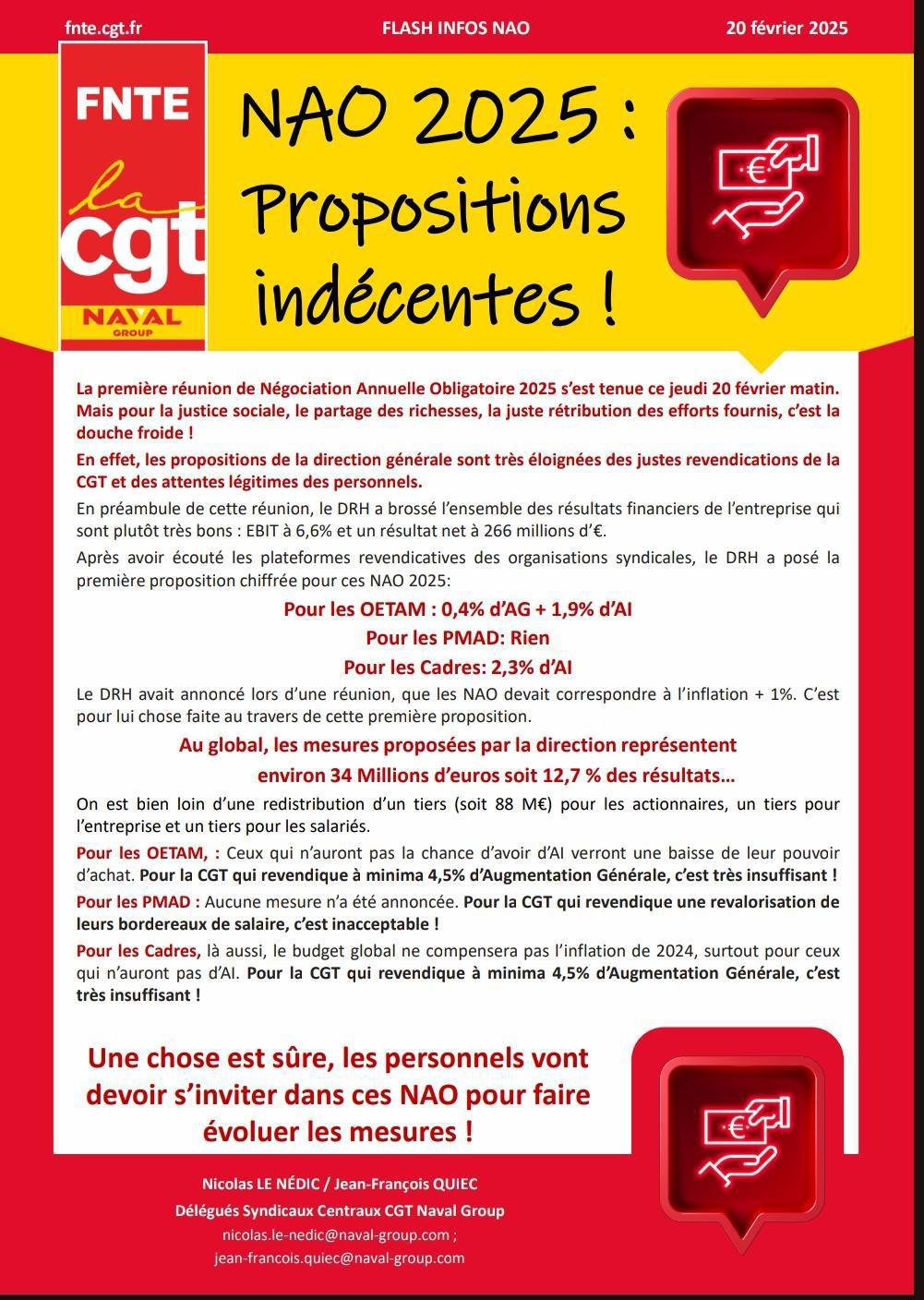 NAO 2025 : Propositions Indécentes !!