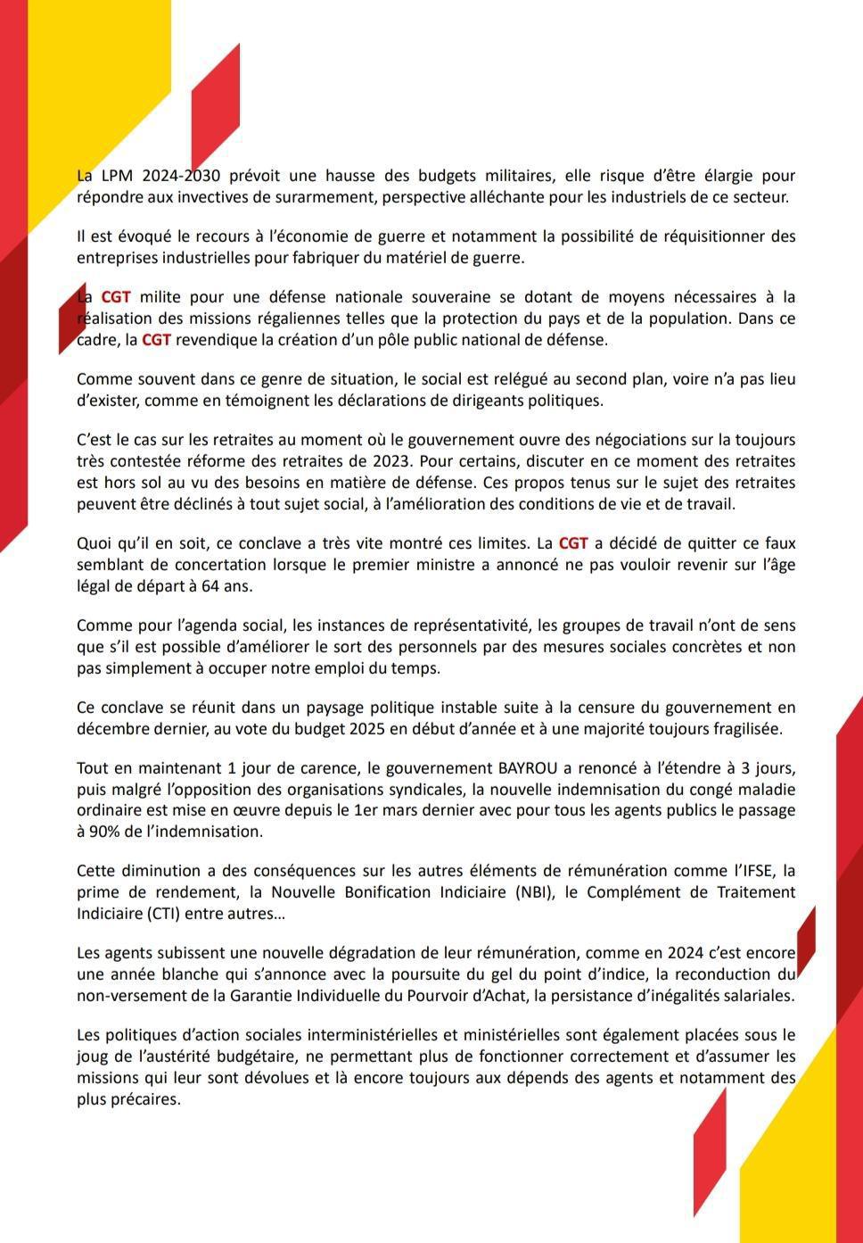 Déclaration luminaire du CSA-M du 9 Avril 2025