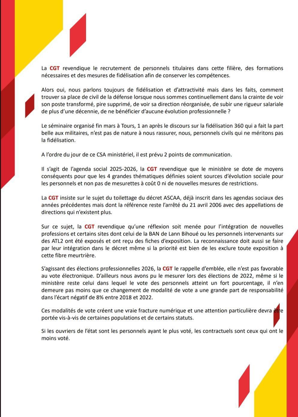 Déclaration luminaire du CSA-M du 9 Avril 2025