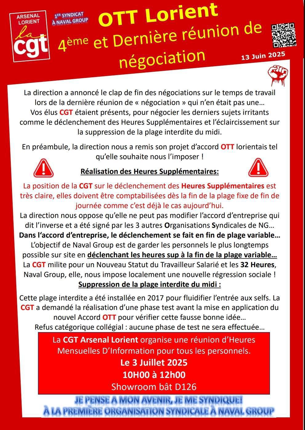 La direction acte la fin des négociations OTT