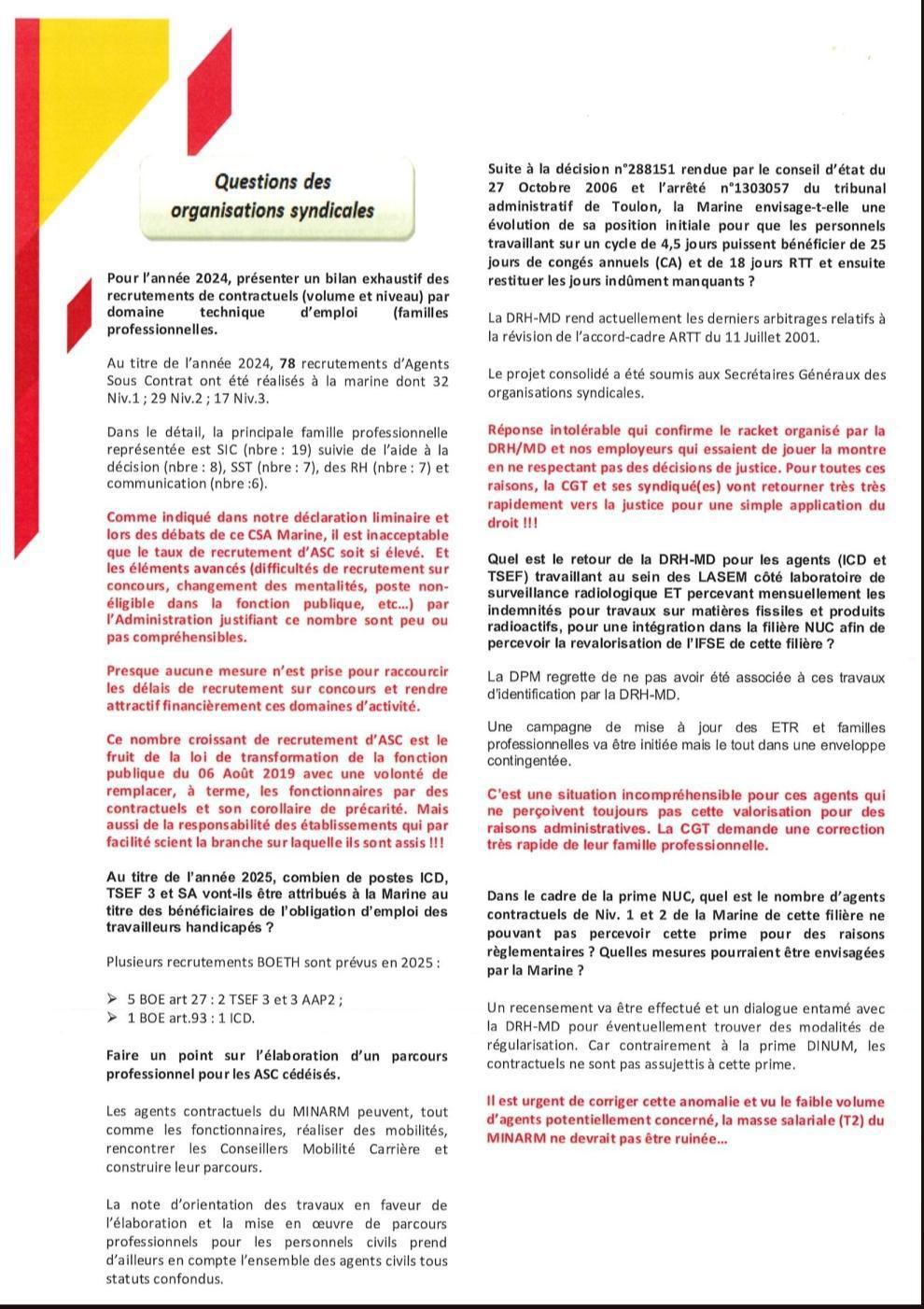 Compte Rendu CSA Réseau Marine du 17 Juin 2025