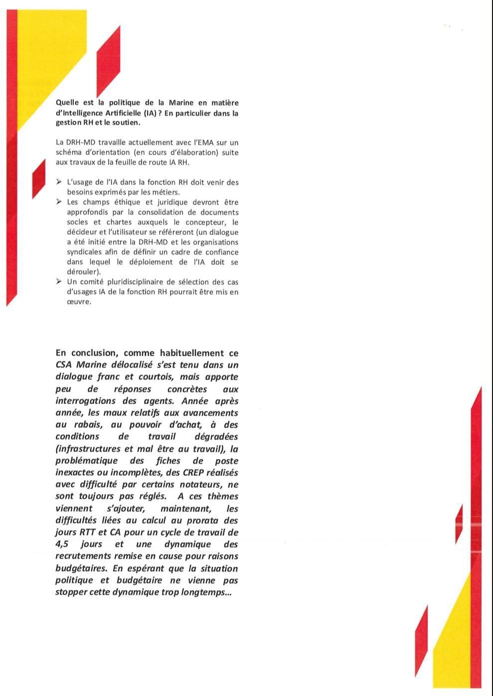 Compte Rendu CSA Réseau Marine du 17 Juin 2025