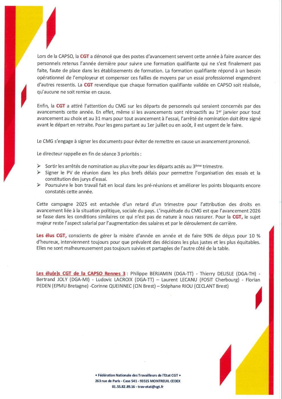 Compte Rendu CAPSO Rennes 3 du 19 Juin 2025