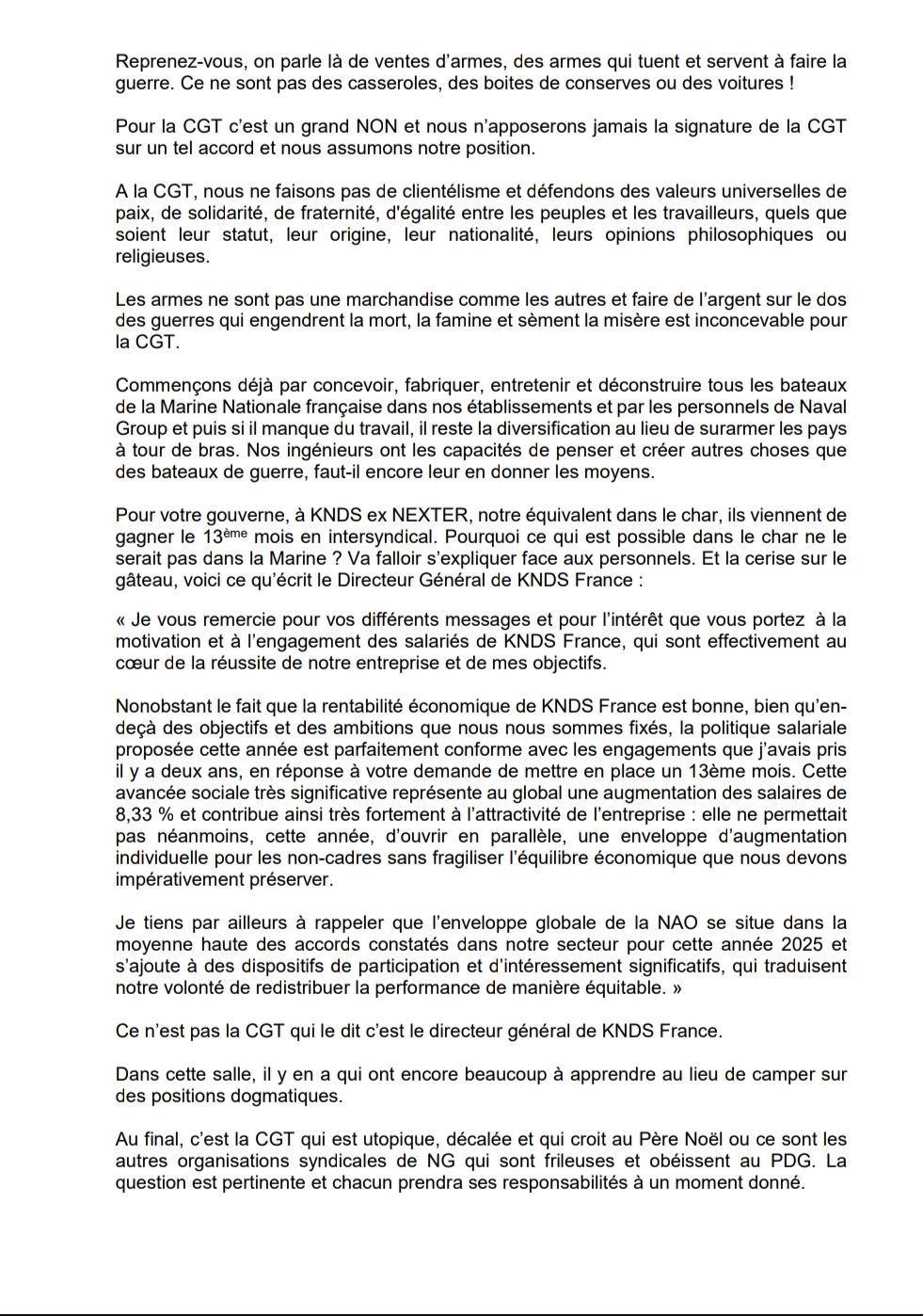 Déclaration Liminaire du CSE du 8 Juillet 2025
