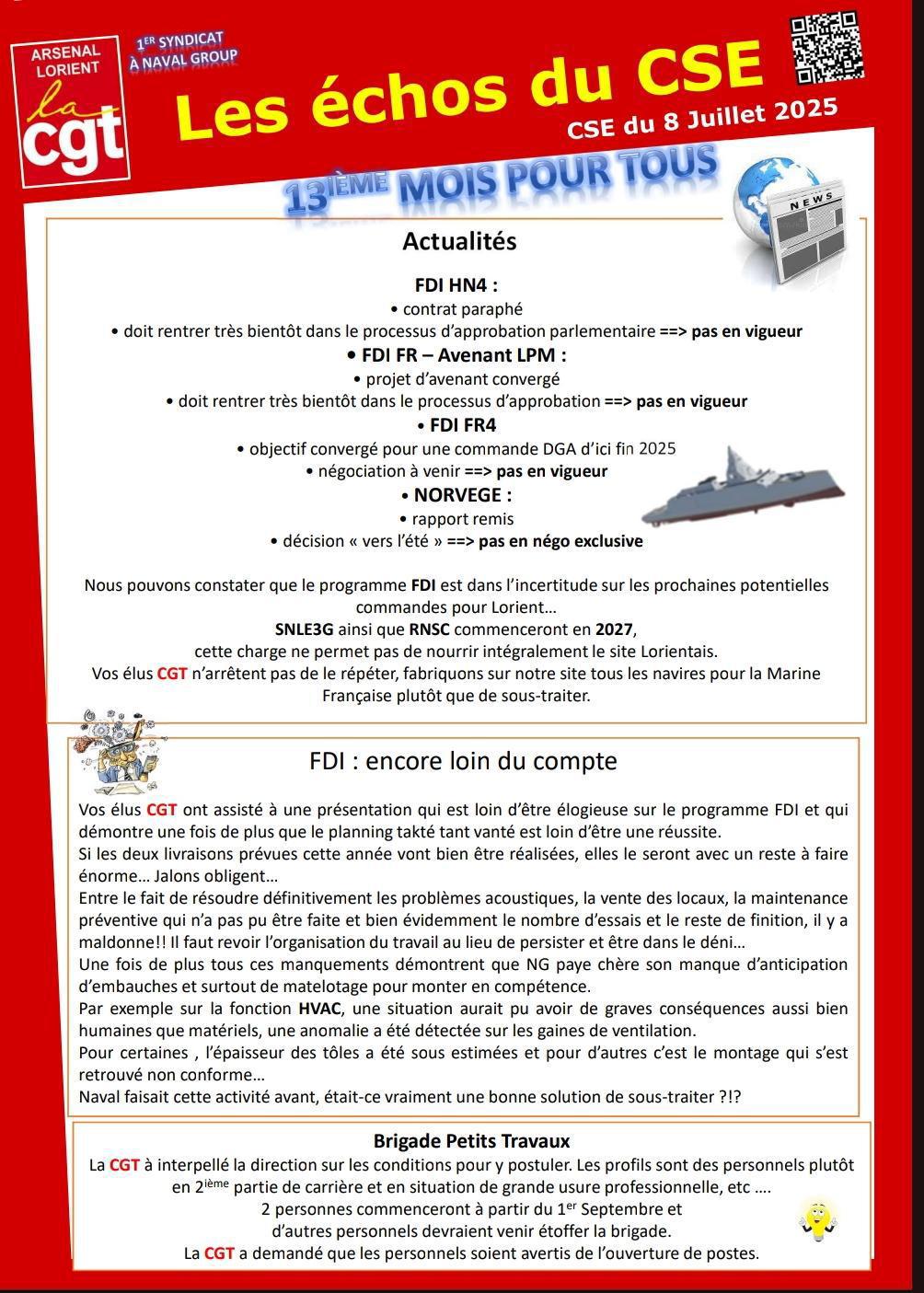 Compte Rendu du CSE du 8 Juillet 2025