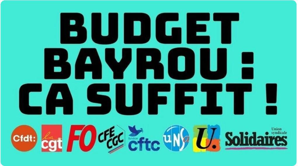 BUDGET BAYROU : CA SUFFIT !!