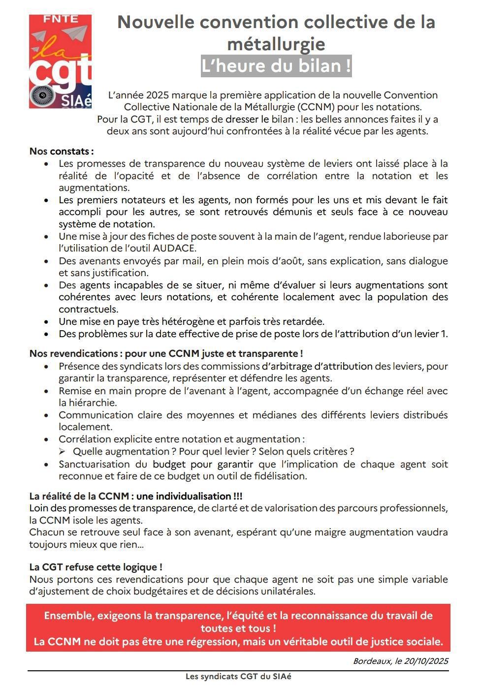 TCT - ICT NCCM l'heure du bilan !