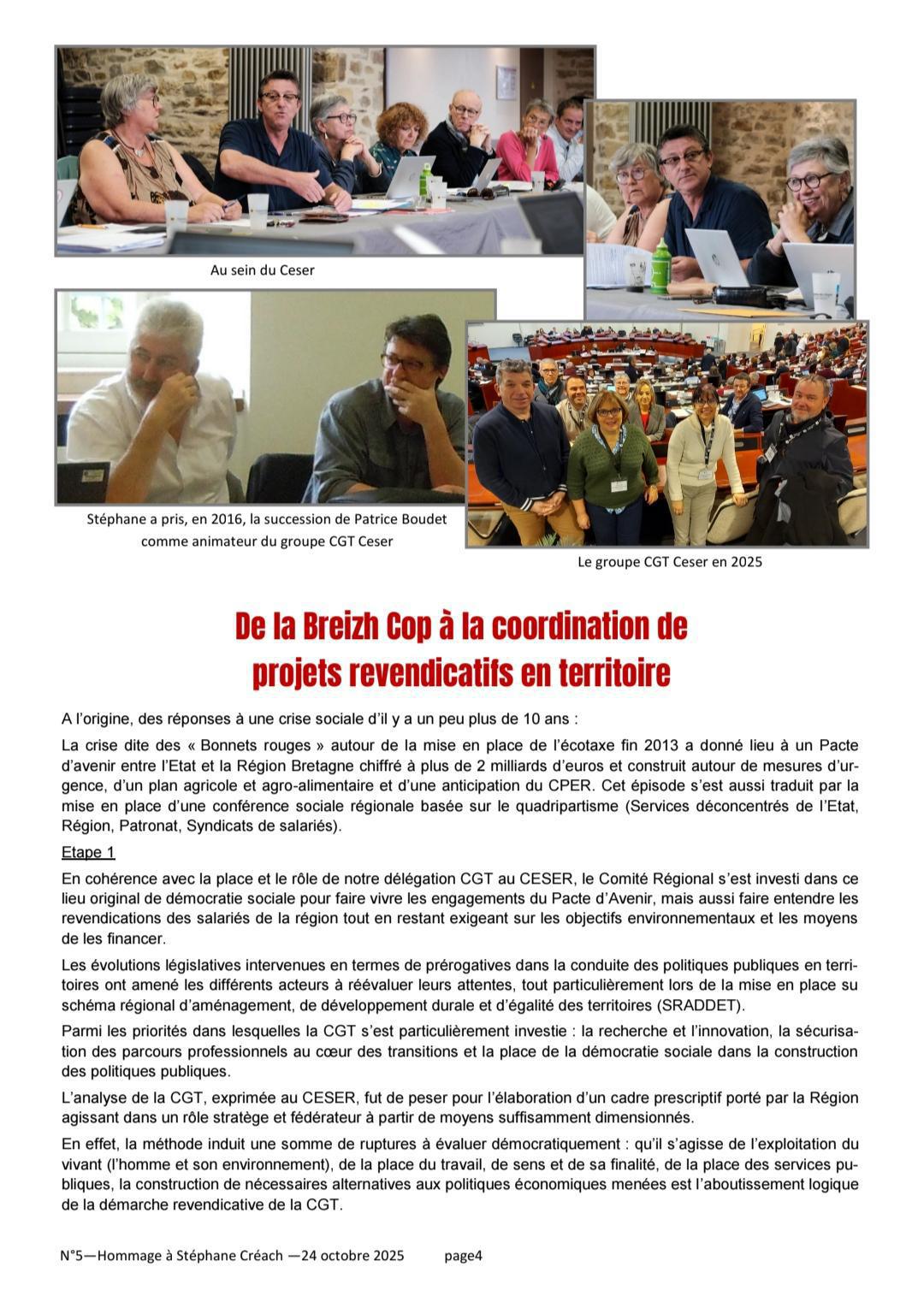 Hommage à notre Camarade Stéphane CREACH