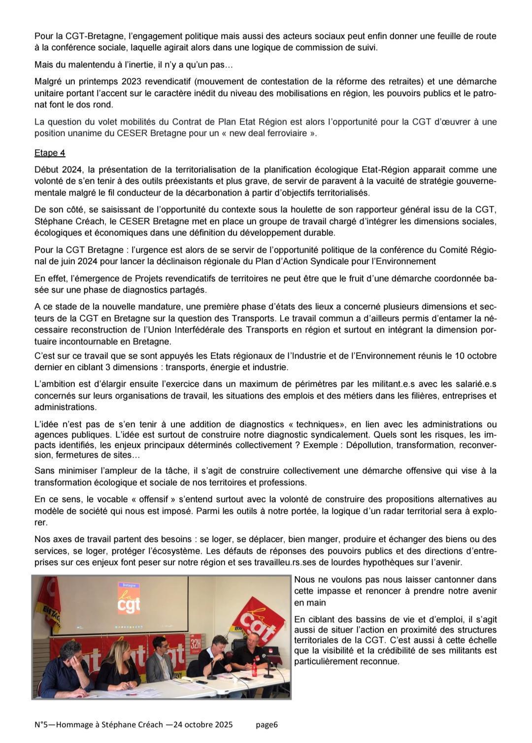 Hommage à notre Camarade Stéphane CREACH