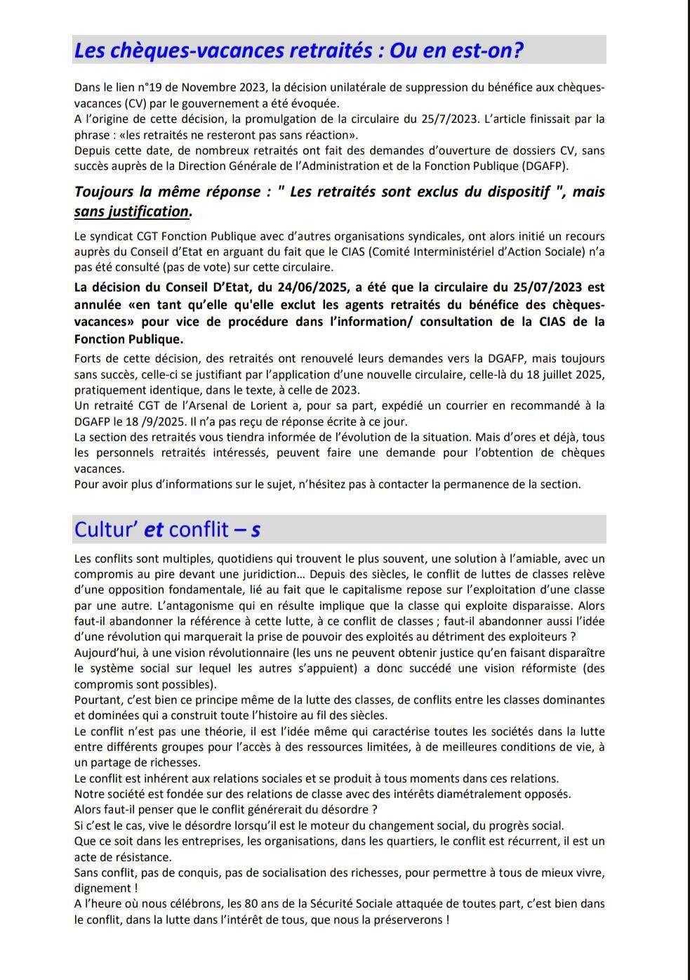 Le LIEN des RETRAITES N°24