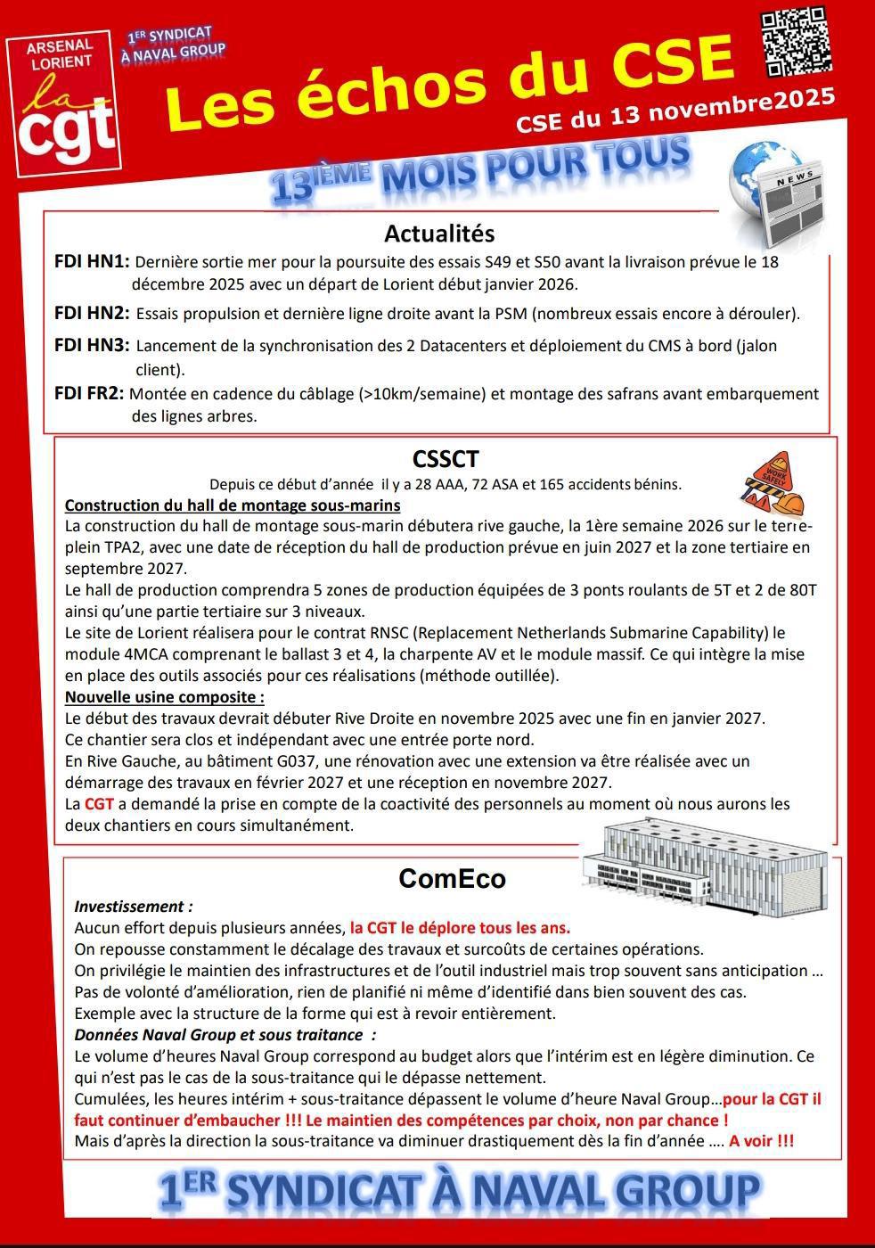 Compte Rendu CSE du 13 Novembre 2025