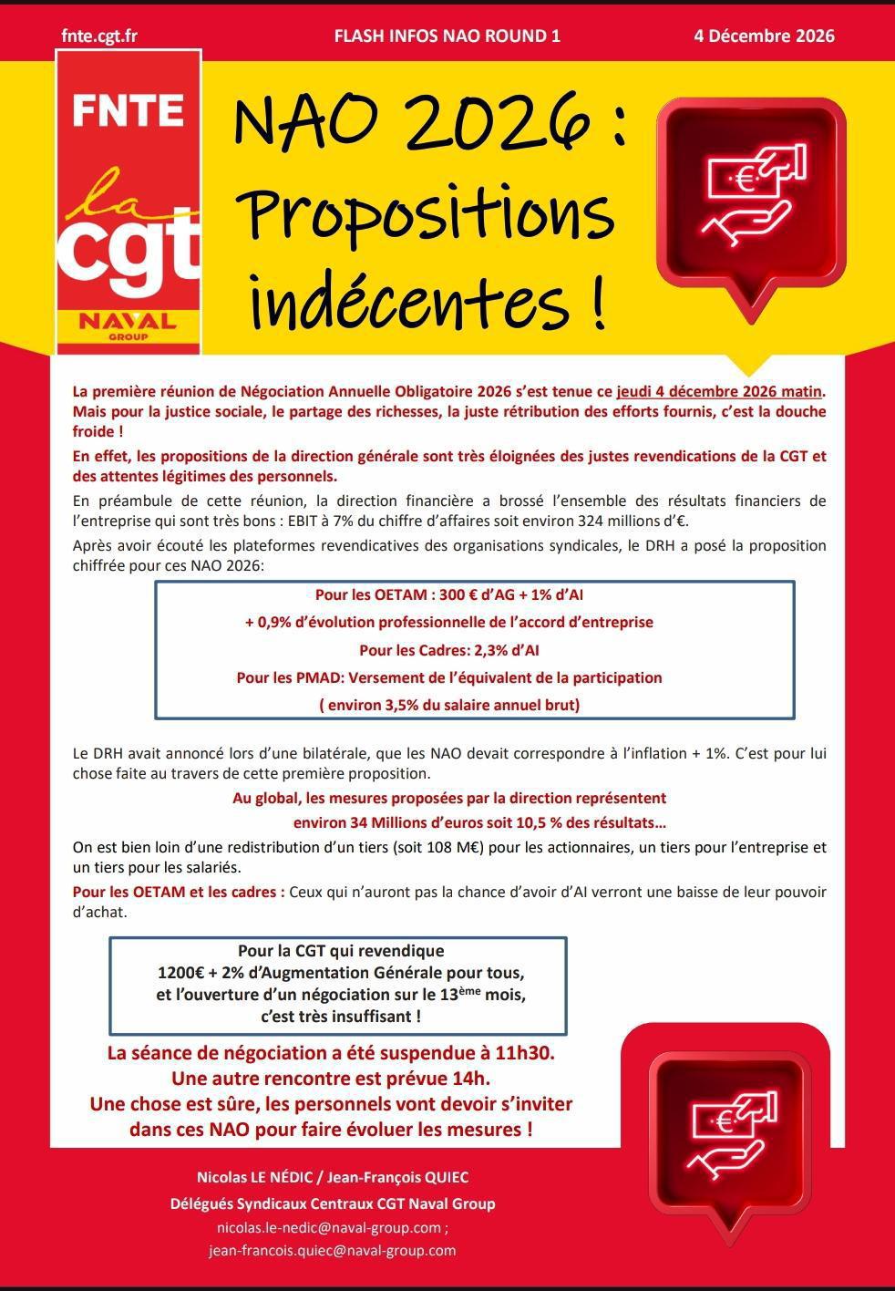 NAO 2026 : Propositions indécentes !