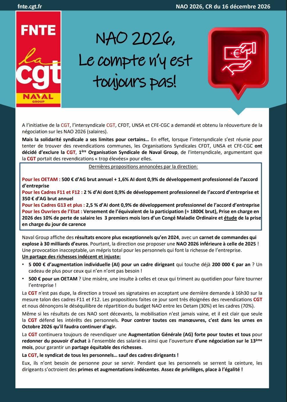 NAO 2026 le compte n'y est toujours pas !!