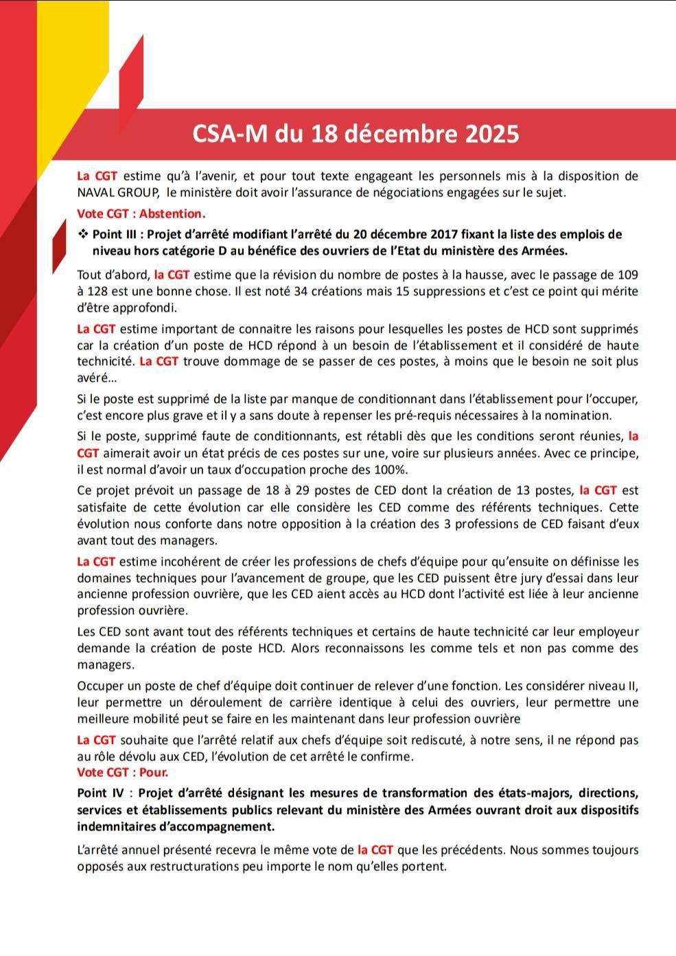 Compte Rendu CSA-M du 18 décembre 2025