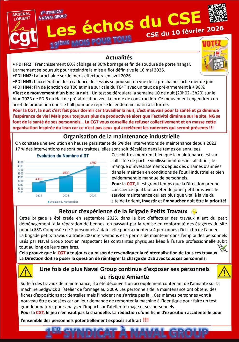 Compte Rendu CSE du 10 février 2026