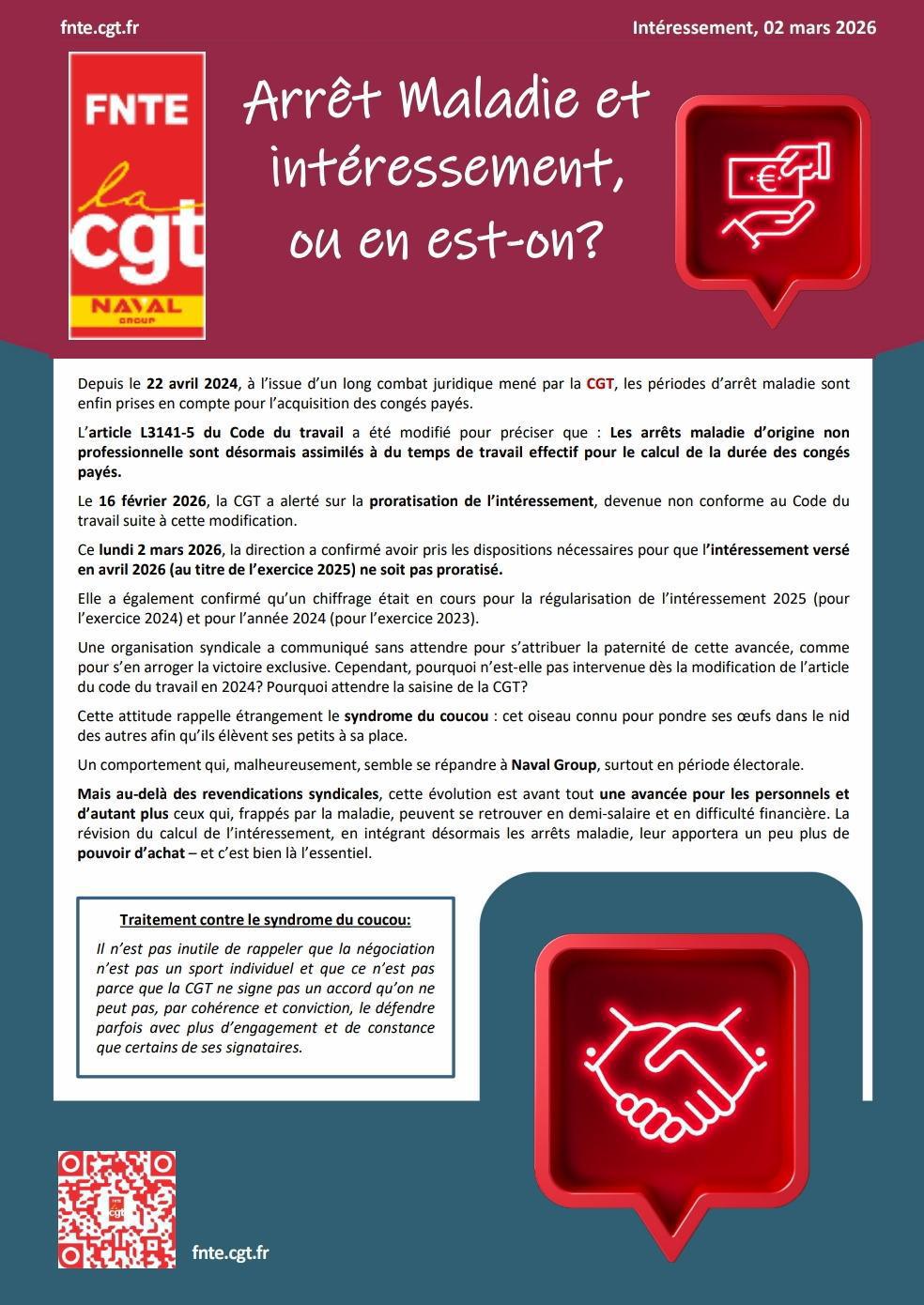 Arrêt maladie et intéressement, où en est-on?