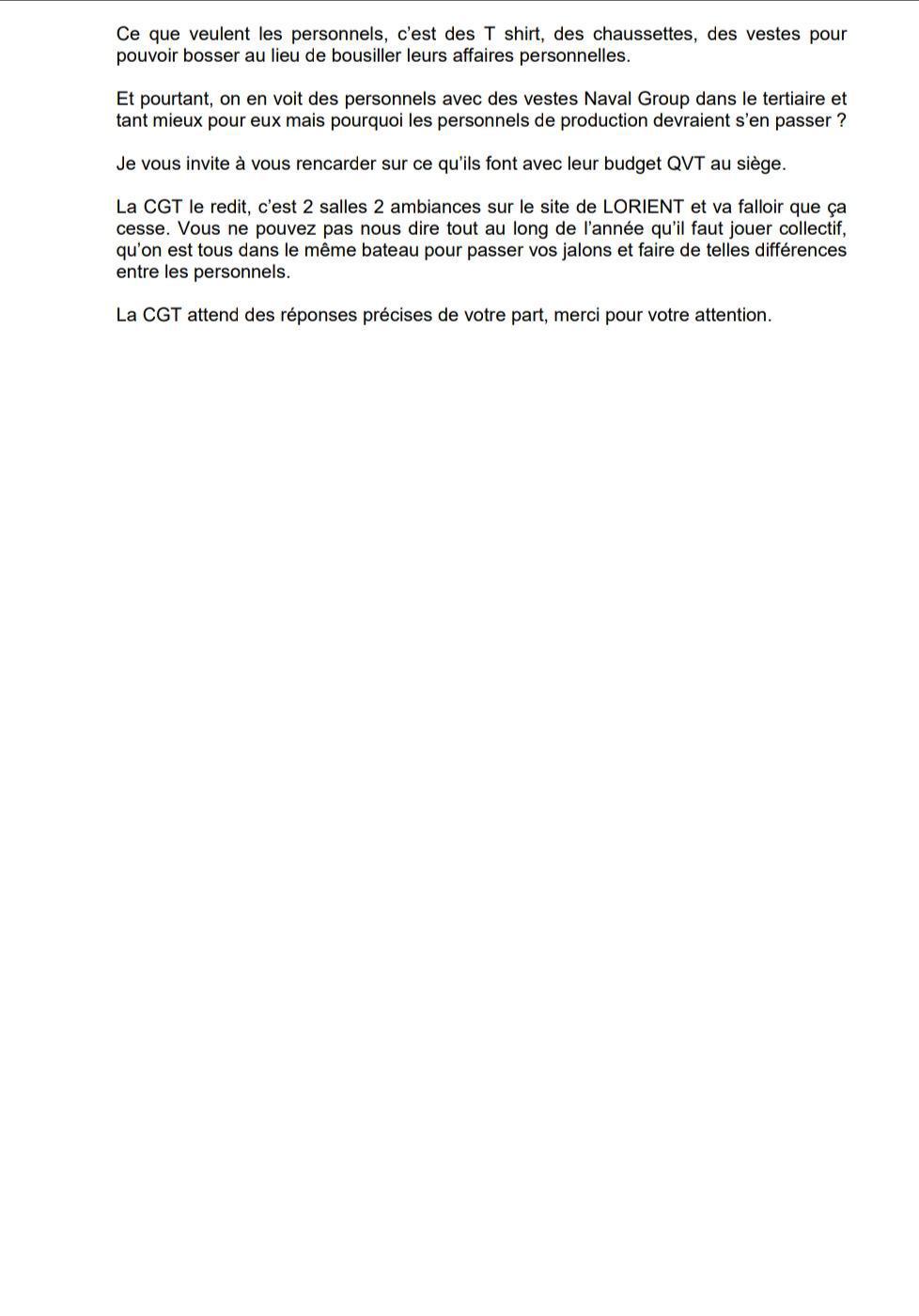 Déclaration Liminaire du CSE du 10 Mars 2026