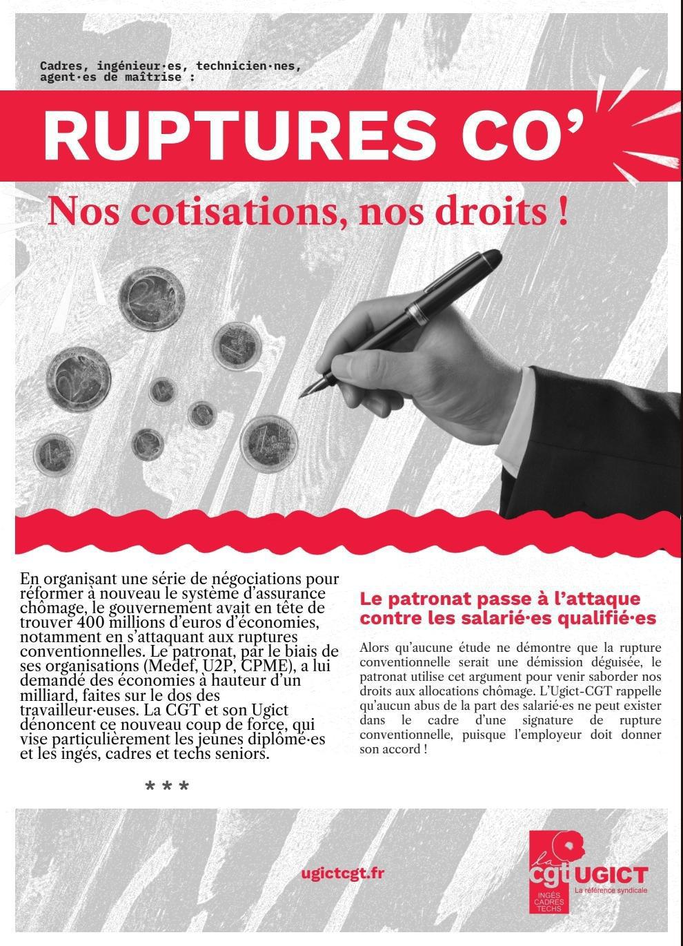 UGICT CGT Nos cotisations, nos droits !