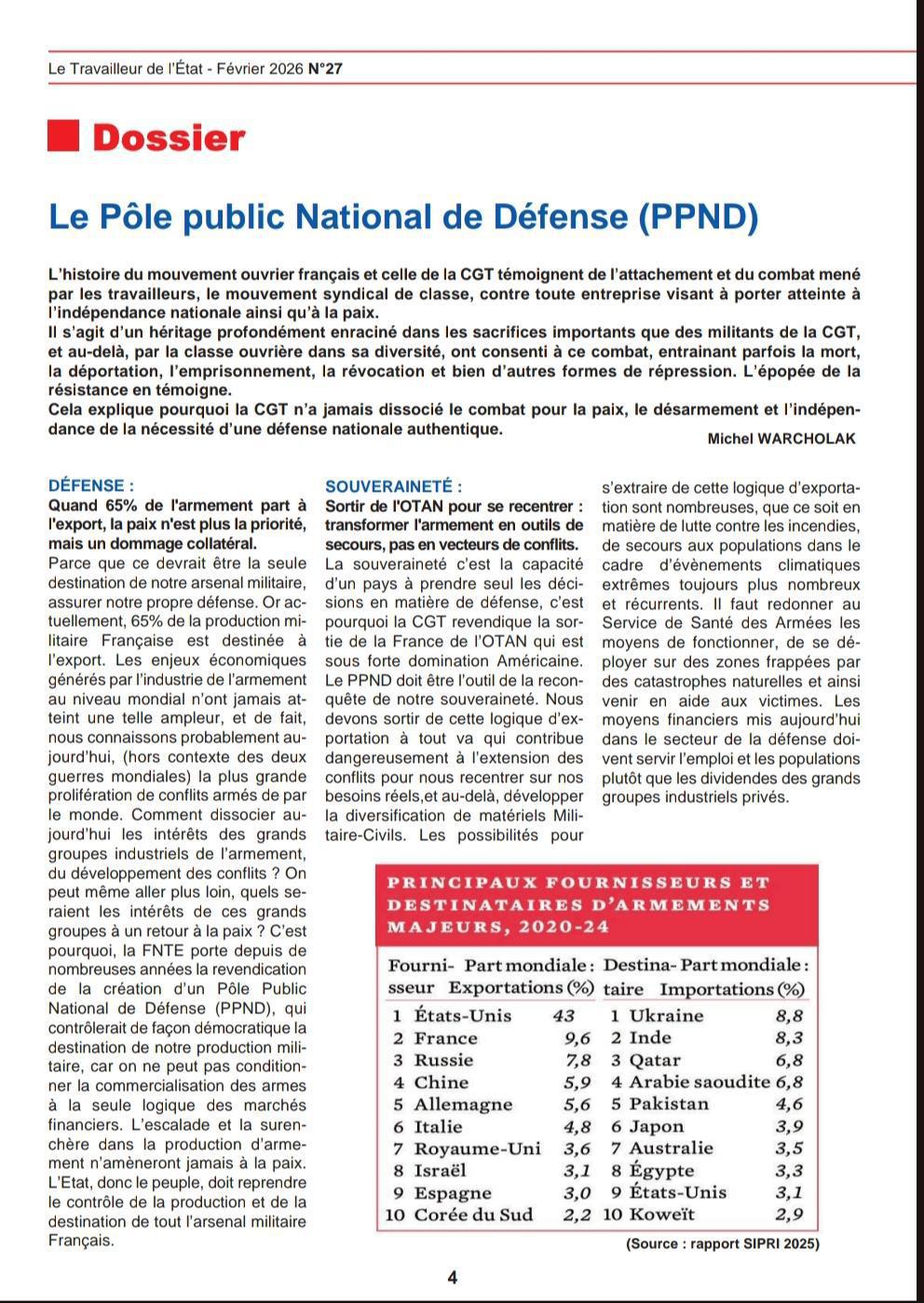 PPND Pôle Public National de Défense 