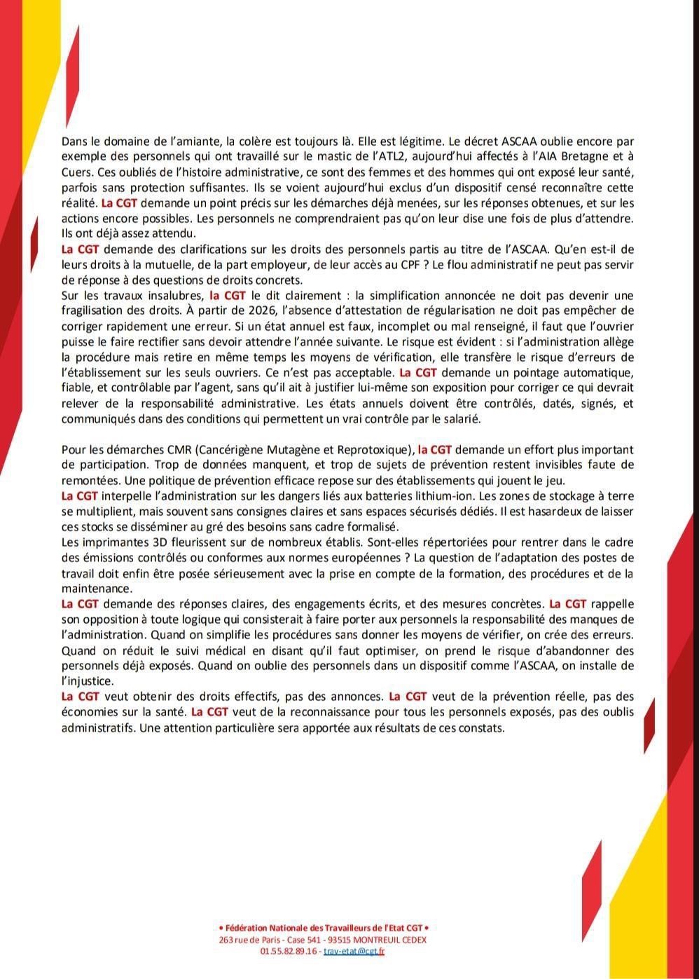 Déclaration Liminaire FS-R MARINE de Mars 2026