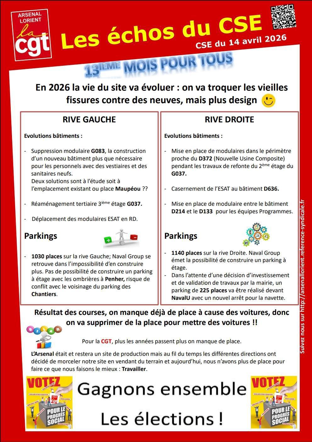Compte Rendu CSE du 14 avril 2026