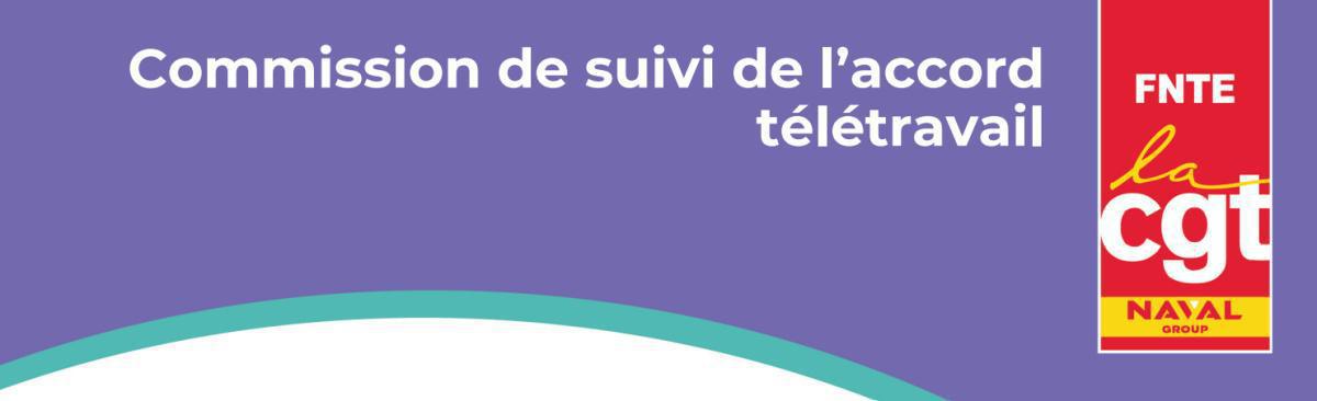 Télétravail : commission de suivi de l'accord.