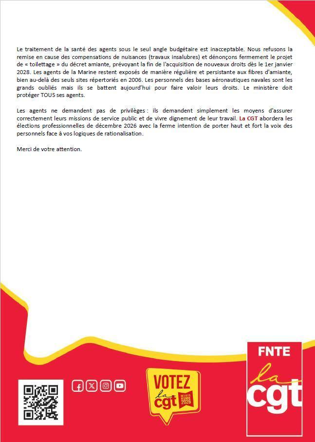 Déclaration Liminaire du CSA-R MARINE du 09 juin 2026