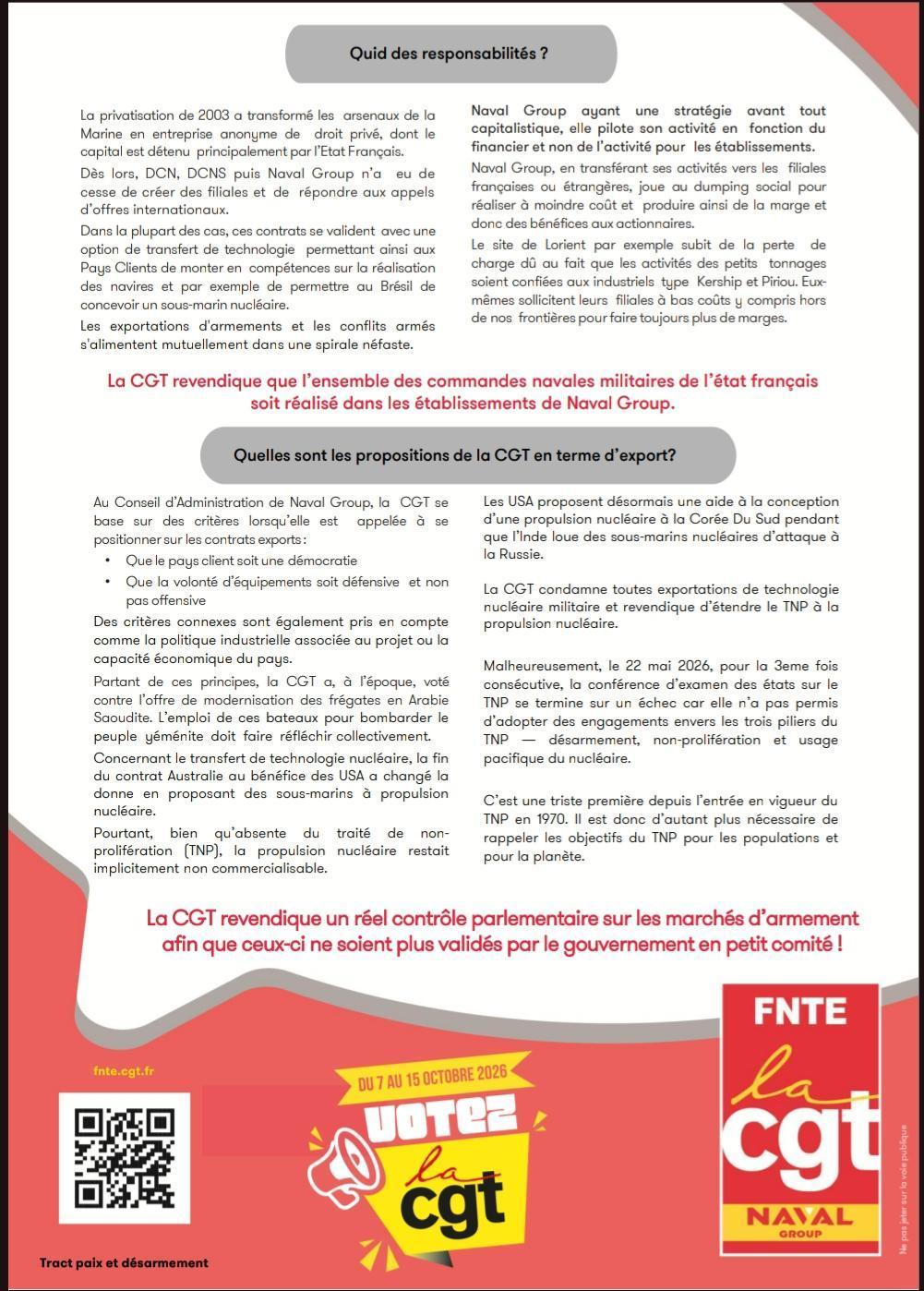 Et si on en parlait ! Export, Paix et Désarmement 