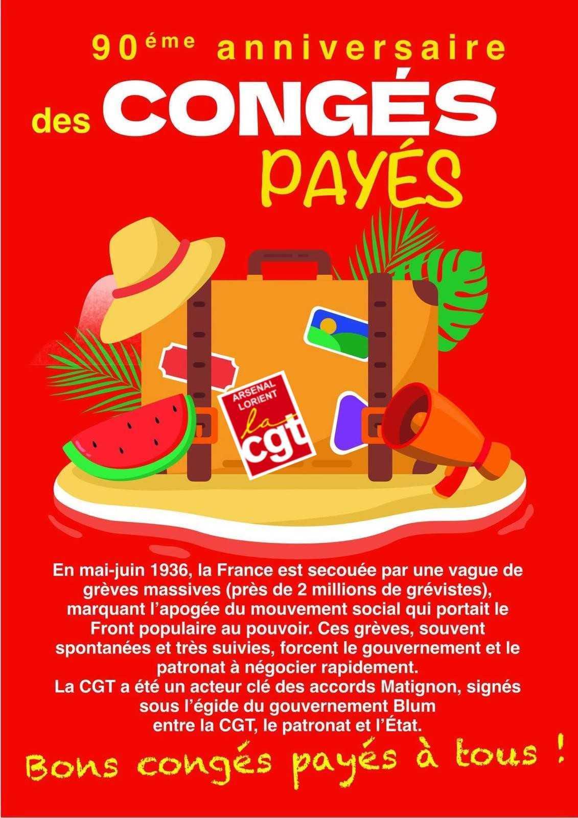 90 ans des CONGÉS PAYÉS 