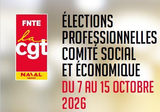 ÉLECTIONS CSE : Profession de foi CGT