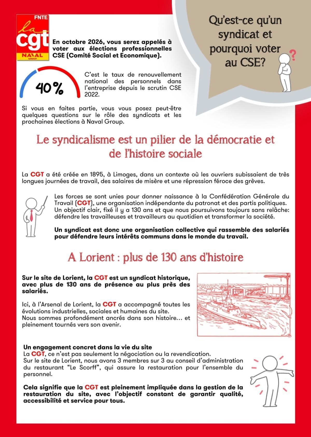 Qu'est ce qu'un syndicat et Pourquoi voter CGT au CSE ?