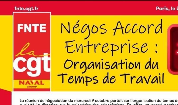 Négociations Accord Entreprise : Organisation du Temps de Travail