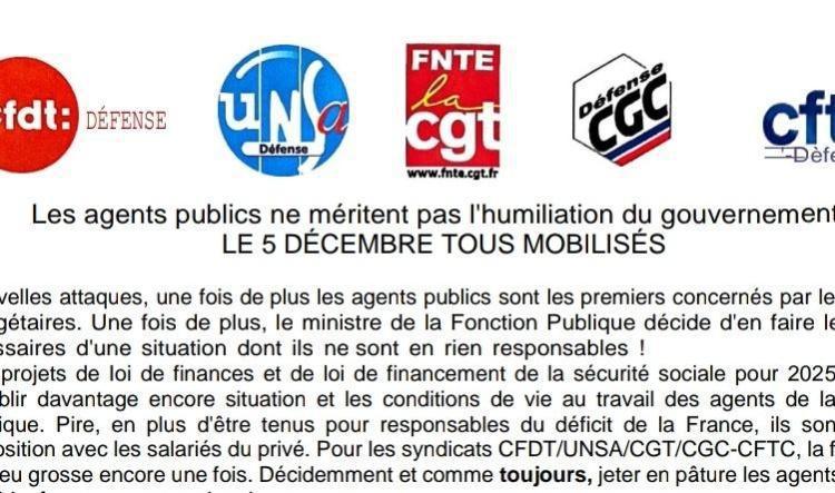 Le 5 Décembre 2024 Tous Mobilisés