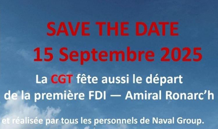 SAVE THE DATE : la CGT fête aussi le départ de l'Amiral Ronarc'h